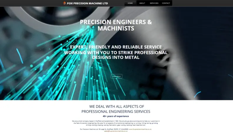 Example website from ByteShed.co.uk